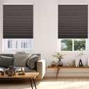 Changshade Blackout Cordless Cellular Shades for Windows,Honeycomb Blinds with Thermal Insulation,UV Protection,Child Safe,Privacy Light Control,Easy to Install30" W x 72" H,Brown