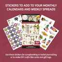 Happy Planner Sticker Pack for Calendars, Journals, and Diaries, Multicoloured Scrapbook Accessories, Beautiful Blooms Theme, 25 Sheets, 264 Total Stickers