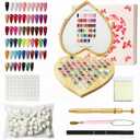 Sponge Pat Pat Gel Polish Pallete Tool Kit, 57 Colors Ombre Nails Gel Paint for Nail Art Gradient Painting Gel Blush Blooming Aura French Manicure, Valentines Day Gifts UV/LED Curing DIY Nail