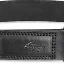 Dickies Men's Dickies Unisex Leather Mechanic No-Scratch Work Belt - Buckleless, Snap-On Belt (Black, S)