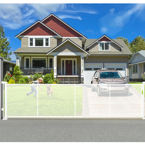120" Retractable Baby Gate Extra Wide, 41" Tall Retractable Dog Gate for Stairs, Doorways, Decks, Mesh Gate Long Child Gate Pet Gate for Indoor, Outdoor, with Reinforced Mesh Rods, Dual Locks
Temporary Fence with Step in Stakes,3x50 Safety Barrier for Dog Snow Plastic Mesh Fencing with Fiberglass Post Windbreak Rope,Movable Fencing Roll for Garden Backyard Outdoor Animal Protect
