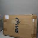 Drive Medical Two-Button Folding Walker w/ Wheels - Lightweight Rolling Mobility Support - Desk Arms - Adjustable Height - Dual Push-Button Operation - 5 Inch Front Wheels - Durable Aluminum - Silver