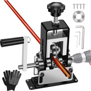 Manual Wire Stripping Machine, Gauge Wire 0.06"-1", Scrapping Copper Wire Peeler Machine, Drill Powered/Hand Crank Dual-drive Wire Stripper Tool for Scrap Copper Recycling & DIY etc.