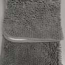 OLANLY Dog Door Mat for Muddy Paws 30x20, Absorbs Moisture and Dirt, Absorbent Non-Slip Washable Doormat, Quick Dry Chenille Mud Mat for Dogs, Entry Indoor Entryway Carpet for Inside Floor, Grey