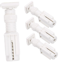 Cabilock 8pcs Curtain Hangers No Drilling Louver Blind Brackets Blind Fixing Mounts for Shutters Easy Install