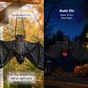 Goodeco Solar Hanging Bat - 19.7'' Large Outdoor Halloween Decor