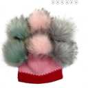 Furryvalley Faux Fur Pompom 6pcs DIY Crafts Fluffy Balls for Hat Shoes Scarves with Snap Fastener Removable Knitting Hat Horse Riding Hat Silk Accessories 6 Inch Extra Large (3 Popular Mix Colors)