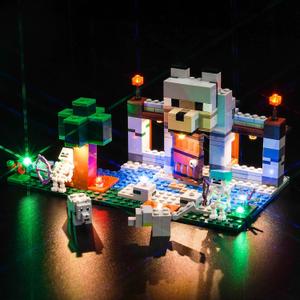 LED Light Kit Compatible with Lego 21261 The Wolf Stronghold - No Models Only Light, Creative Lighting Set Accessories Compatible with Lego The Wolf Stronghold 21261 Set
