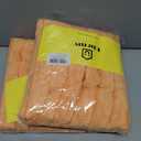 2 x Uhomy Set of 2 Faux Fur Halloween Throw Pillow Cover Luxury Super Soft Fuzzy Striped Furry Pillowcase for Sofa Couch Bedroom Comfy Thick Fluffy Plush Cushion Cover 20x20 Inch Orange 50 cm