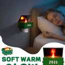 Dumpster Fire Campfire Flickering Night Light, 3D Dumpster Fire Night Light Plug in Decorations, Campfire Flicker Flame Nightlight Indoor Figurine Lamps Gift for Kids Adult