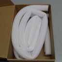 MECCANIXITY Foam Tube Pipe Insulation Freeze Protective Sleeve Protection Cover Sponge 0.7" ID 1" OD White for Pipe Insulation Wraps, Pack of 4