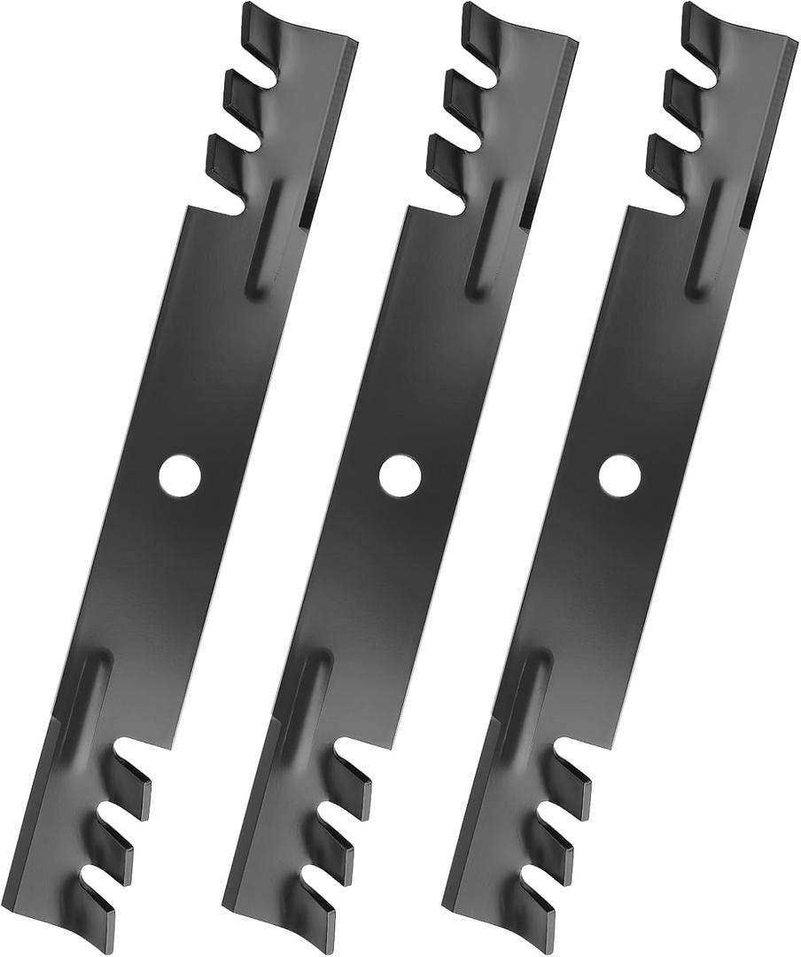 M115496 Gator Mulching Blades for 54" Deck, GY20569 Mower Blades Compatible with S-cotts John Dee-re 345 325 335 Lawn Mower, Replaces M111523, M113518, M115329, 3 Pack