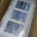 10x20 Picture Frame Set of 2, Distressed White Wood Frame with Real Glass Collage Frame, Display Pictures Three 5x7 With Mat or 10 x 20 Without Mat - Horizontal or Vertical Wall Mounting