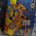 WOW Sports Giant Inflatable Floating Water Slide - 2 Lanes - 9 ft - Hi-Vis Graphics - Kids & Adults
