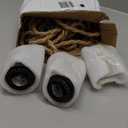 Triple Plug in Pendant Lights with Cord Hanging Lamp Kit with Switch 23 Ft Long Hemp Rope Farmhouse Pendant Light Cord Lighting Fixture Kits DIY Hanging Light (Yellow)