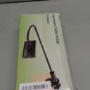 Gooseneck Tablet Holder for Kindle Reading in Bed with Page Turner Remote, Hands Free Desk Bedside Lazy Arm Stand for Kindle Accessories, Gifts for Readers (Glossy Black)