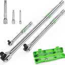 SWANLAKE 6PC Breaker Bar Set,1/4", 3/8" & 1/2" Drive,Heavy Duty Breaker Bars, 6-inch, 10-inch, 15-inch Length with 180 Rotatable Head
