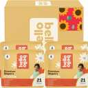 Hello Bello Diapers, Size 4 (22-37 lbs) Flower Child, 84 Count Value Pack of Premium Disposable Baby Diapers, Hypoallergenic with Soft, Cloth-Like Feel