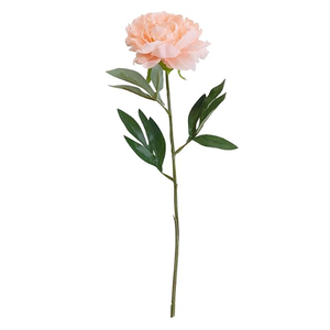 Elements Blush Peony Artificial Flower Stem, Fake Flowers for Home Decoration, 6x3.5x18 Inch