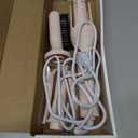 CHIKYO 3 in 1 Multifunctional Hot Tool, Automatic Curling Irons with 2 Ceramic Barrel(1", 1.25") & Hair Straightener Brush, Hair Curler & Straightening Comb with 3 Temp & Timer & Negative Lons (Pink)