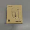 TechRise Bluetooth Mouse (BT5.0/3.0 & 2.4G) Rechargeable Wireless Mouse, 4800 DPI Optical Tracking, 6 Adjustable DPI, 2.4GHz with USB A Receiver, Quiet Clicks, Ergonomic Grips, 6 Buttons - Grey