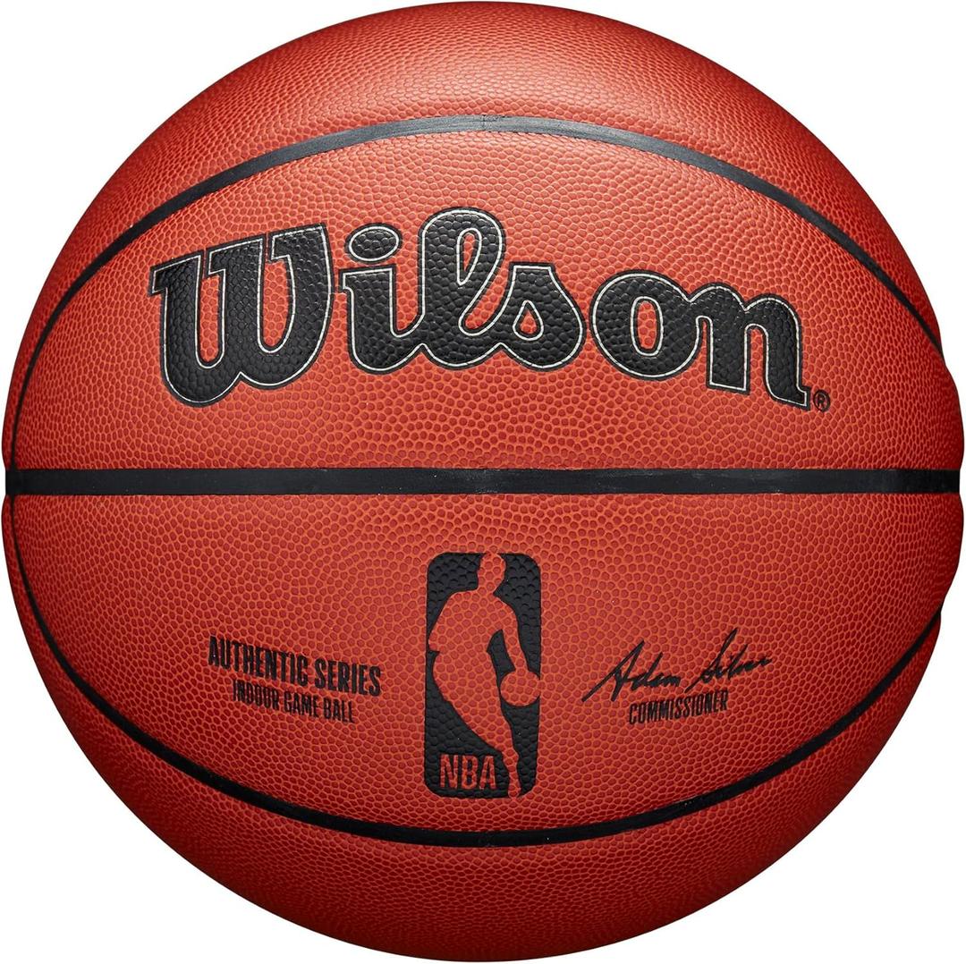 WILSON NBA Authentic Indoor Competition Basketball - Brown, Size 7-29.5"
