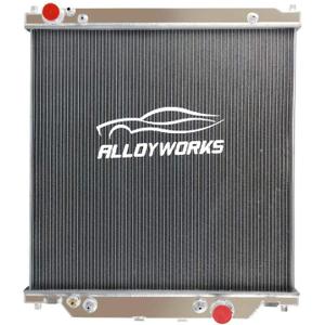 ALLOYWORKS All Aluminum Radiator For 2003-2007 Ford F-250 F-350 F-450 F-550 F-53 Turbo Diesel 6.0L V8 Powerstroke, Compatible with Ford F-Series Radiator