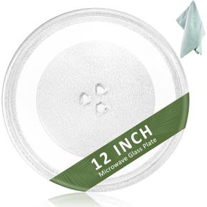 12 inch Microwave Plate Replacement for Whirl-pool microwave glass plate W10337247 WPW10337247 W11367904 W11335034 W11291538 W11443145 and other 1.5 & 1.7 Cubic Foot Microwave Turntable by Fetechmate