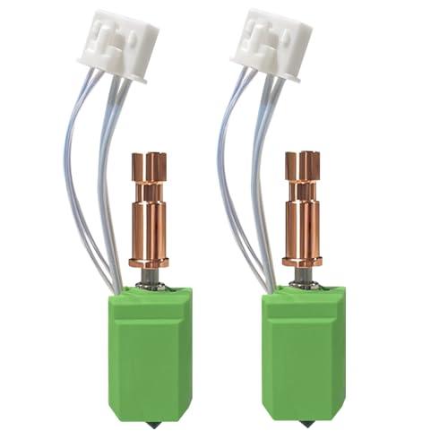 Upgraded 0.4MM Kobra S1 Hotend with Ceramic Heating Rod, New Thermistor Prevents Fracture, S1 Extruder Hotend Hardened Steel Nozzle, Rapid Replacement for Anycubic S1 3D Printer Nozzle Kit(2PCS)