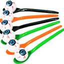 24 Packs Halloween Game Eyeball Spoon Relay Race Toy Set- Indoor Outdoor Party Supplies Decorations