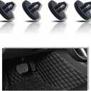QUICTO 4 PCS Brake Pedal Stop Pad, Brake Pedal Brake Light Switch, Brake Switch Stop, Automotive Truck Automotive Brake Pedal Pad, Clutch Pedal Brake 90541-06036 (Black)