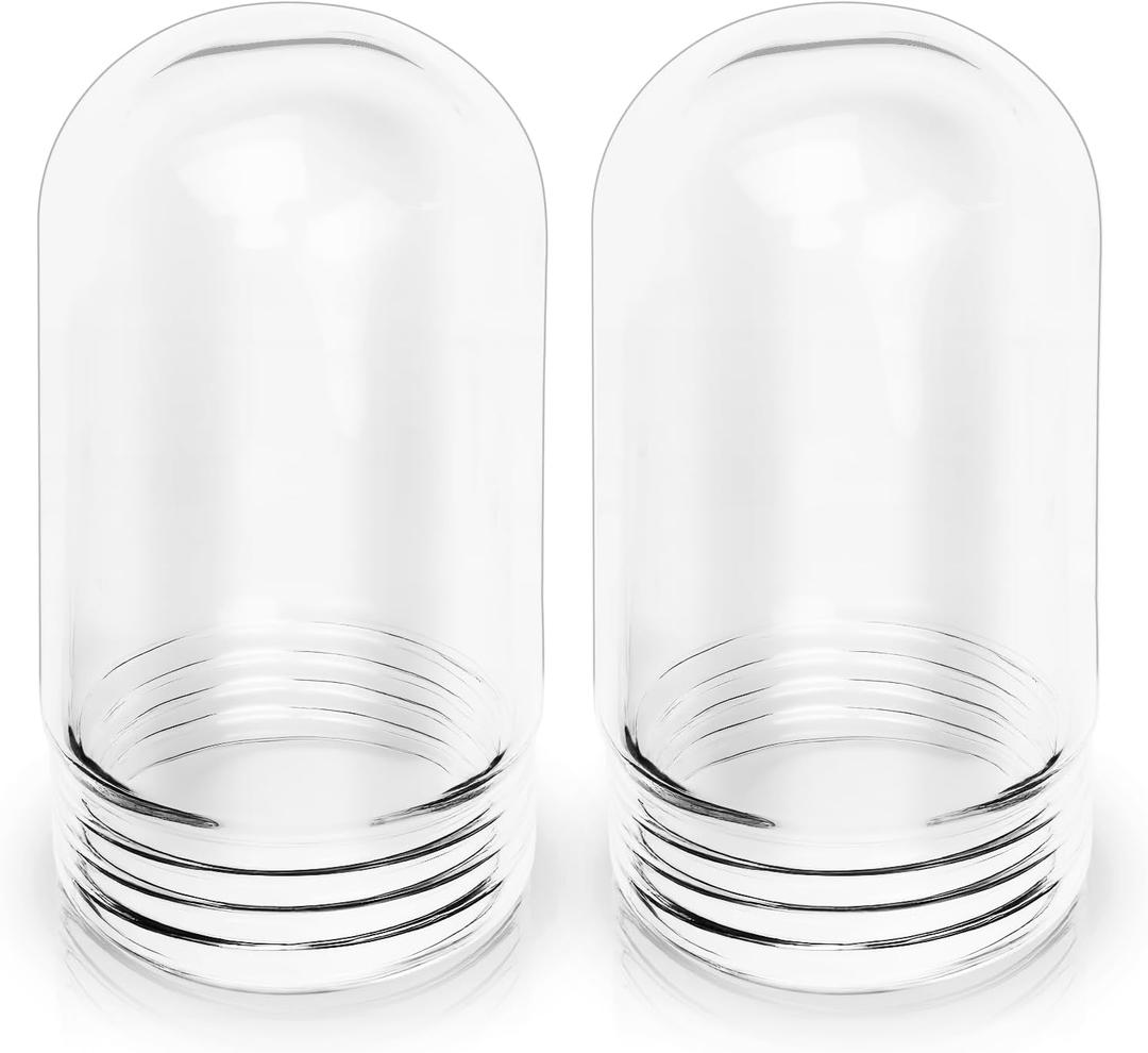 2 PCS L10-X007 Light Bulb Cover, Shatter Proof Glass 31900 Light Bulb Covers Fit Walk-in Refrigerators and Hood Bulbs, Outdoor Light Covers Compatible with Outdoor/Kitchen/Ceilings Bulb Fixture