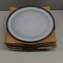 LeRatio Ceramic Dinnerware Sets for 6,Porcelain Plates and Bowls Sets,Handmade Reactive Glaze Dishes Set,Chip Resistant and Scratch Resistant | Oven&Dishwasher & Microwave Safe-Gray White(18PCS)