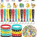 KOENI 86Pcs Cute Pokemon Birthday Party Supplies, Party Gifts and Toy Set for Anime Theme Party