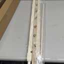 LazBlinds No Tools No Drill 1" Vinyl Mini Blinds, Cordless Blinds for Windows, Light Filtering Horizontal Window Blinds & Shades, 25" W x 48" H, Cream