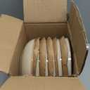 AmorArc 8.5'' Large Pasta Bowls, 36oz Ceramic Salad Serving Bowls Set of 6 for Kitchen, Wide Stoneware Bowls for Pasta,Salad,Fruit,Bread, Microwave Safe, Cappuccino