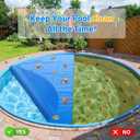 Solar Pool Cover 18 Foot Round, 10Mil Blue Bubble Pool Blanket for Inground & Above-Ground Pools | Solar Heating Cover | UV-Resistant & Energy Efficient