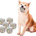 6 Pack Dog Toy Balls, 2.3 Inch ETPU Material, Replacement Balls for Automatic Ball Launcher Machine, Perfect for Small & Medium Dogs, Perfect for 2.3 Inch Automatic Launcher (White)