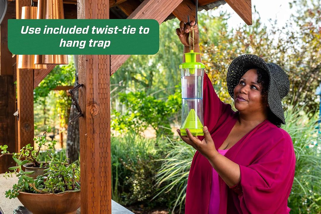 WHY Trap for Wasps, Hornets, & Yellowjackets – Hanging Outdoor Trap