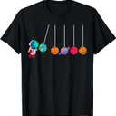 Astrophysicist Planet Cradle Astronomy T-Shirt Small, Black 