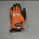 AIGEVTURE Waterproof Winter Work Gloves Men,Cold Weather Insulated Work Gloves Thermal Liner Superior Grip Latex Coating Warm for Outdoor Small (Orange)
