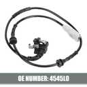 2 x ABS Wheel Speed Sensor, Anti-Lock Brake Speed Sensors Replacement, #4545L0 454508 9665386880 Rear Left and Right Anti-Lock Sensor,Compatible with Peugeot 307 308 408 (Black)