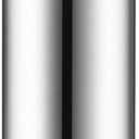 Vesici Mini Water Bottles 4.4 oz Cute Small Insulated Stainless Steel Purse Water Bottles Pocket Slim Flask Keeps Drink Cold and Hot for Women Lunch Bag Coffee(Silver,1 Pack)