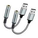 Acousticx Rugger Audio Adapter. 3.5 mm to USB C Connector