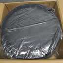 RUCUKEN Adjustable Vanity Stool with Storage Rolling Vanity Chair with Wheels Swivel Vanity Stool Chair for Vanity Makeup Stool Black