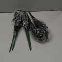 RECUTMS Artificial Flowers Outdoor Fake Plants Artificial Fake Flowers, Faux Outdoor Plastic Plants UV Resistant Shrubs No Fade Faux Plastic Plants Garden Porch Window Box Decorating(Black) (8 Bundles)