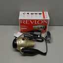 REVLON 1875W Compact Folding Handle Hair Dryer | Great for Travel (Gold/Black)