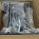 Hulave 2 Pack Stainless Steel 4" x 4" (Actual: 3.5" x 3.5") Post Base, Suitable for Terrace Railing, Fence, Mailbox, Gazebo, Porch, etc Concrete Support Anchor Base Post Anchor Bracket (Dark Gray)