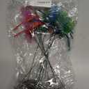 12 Pack Dragonfly Clip,Fake Dragonflies, Humming Bird Stakes Fake, Plastics Dragonfly for Garden Stakes Decor Yard Ornaments for Hat,Deer and Horse,Fly Scare Devices for Indoor Outdoor