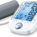 Beurer BM50 Talking Upper Arm Blood Pressure Monitor - Accurate, Digital Machine with Automatic Cuff for Home Use, Arrhythmia Detection, Batteries and Carrying Case Included (White)